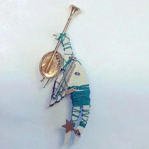 Liztech 1993 Angel Harold Guardian Silver Green Gold - Picture 2 of 4